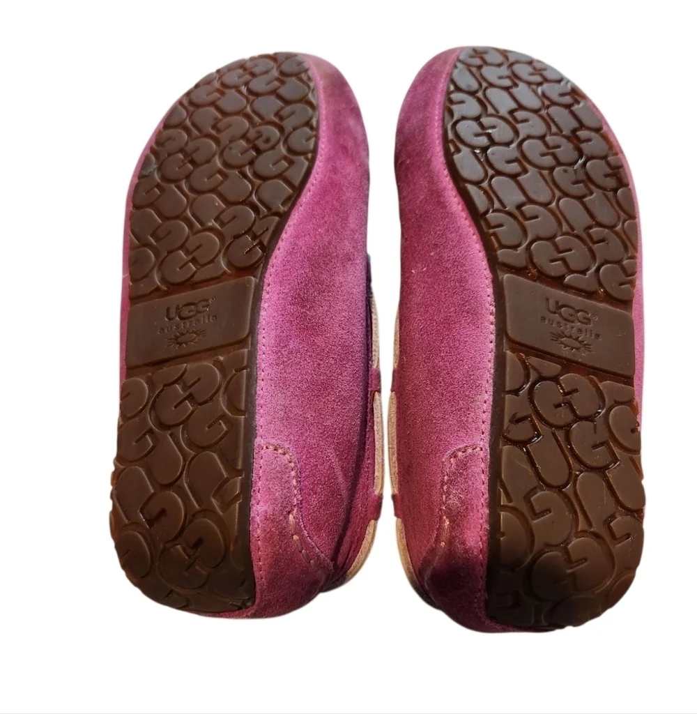 UGG DAKOTA MYSTIC PURPLE SUEDE SLIPPERS FUCHSIA SZ 3